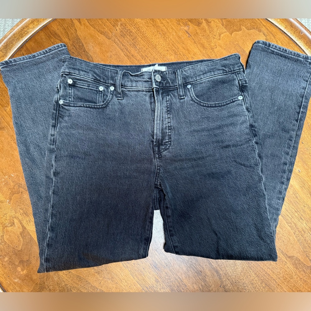 Madewell Mid Rise Perfect Vintage Jeans - size 28, faded black